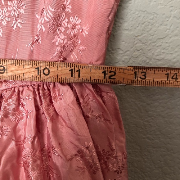 Vtg TD4 by Eletra blush Pink Party dress Juniors XS? See measurements 80s Retro - Picture 8 of 12